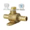Apollo 1/2 in. Brass PEX Barb Ball Valve with Tee Handle and Mounting Pad APXV12T - alternate 3